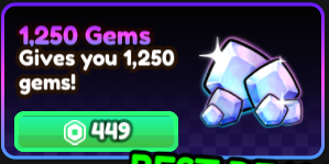 1250 gems