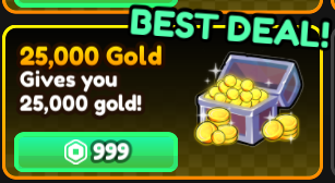 25000 Gold